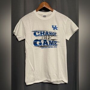 Gildan White and Blue Kentucky Football T-Shirt